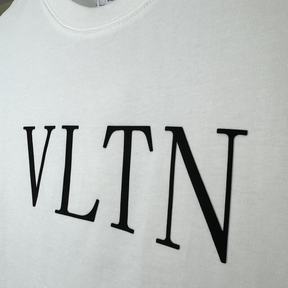 Camisa Valentino de algodão com estampa VLTN Branca
