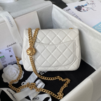 Bolsa Chanel Flap Branca 14.5X23.5X7CM