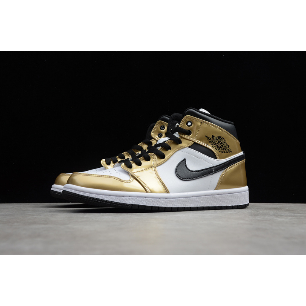AIR JORDAN 1 MID SE METALLIC GOLD