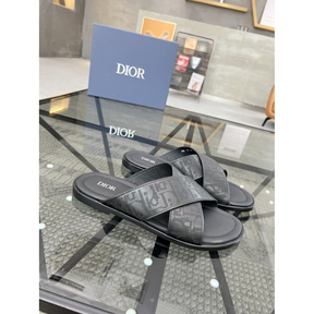 Dior Slide/Sandália Preta