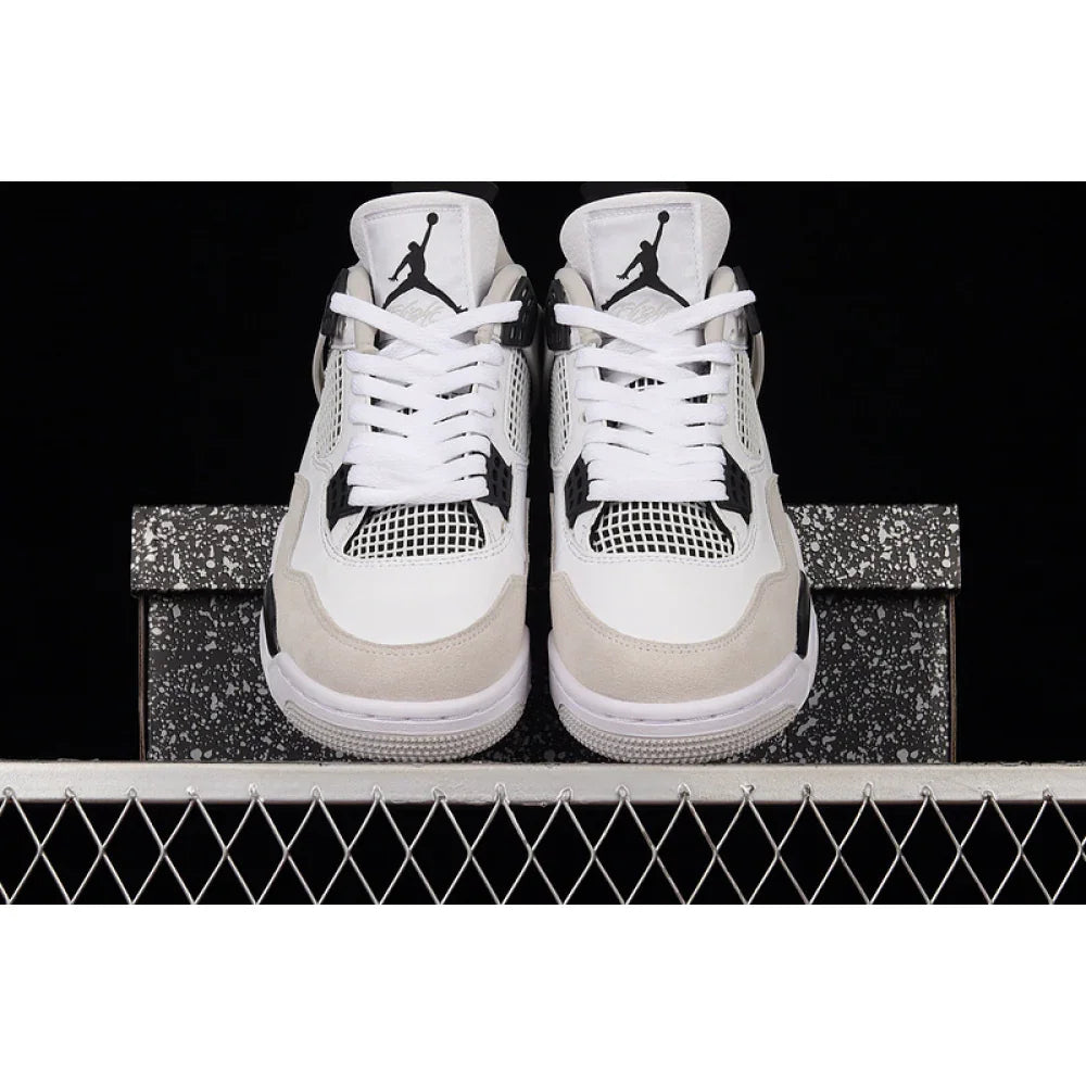 AIR JORDAN 4 RETRO MILITARY BLACK WHITE/BLACK-NEUTRAL GREY