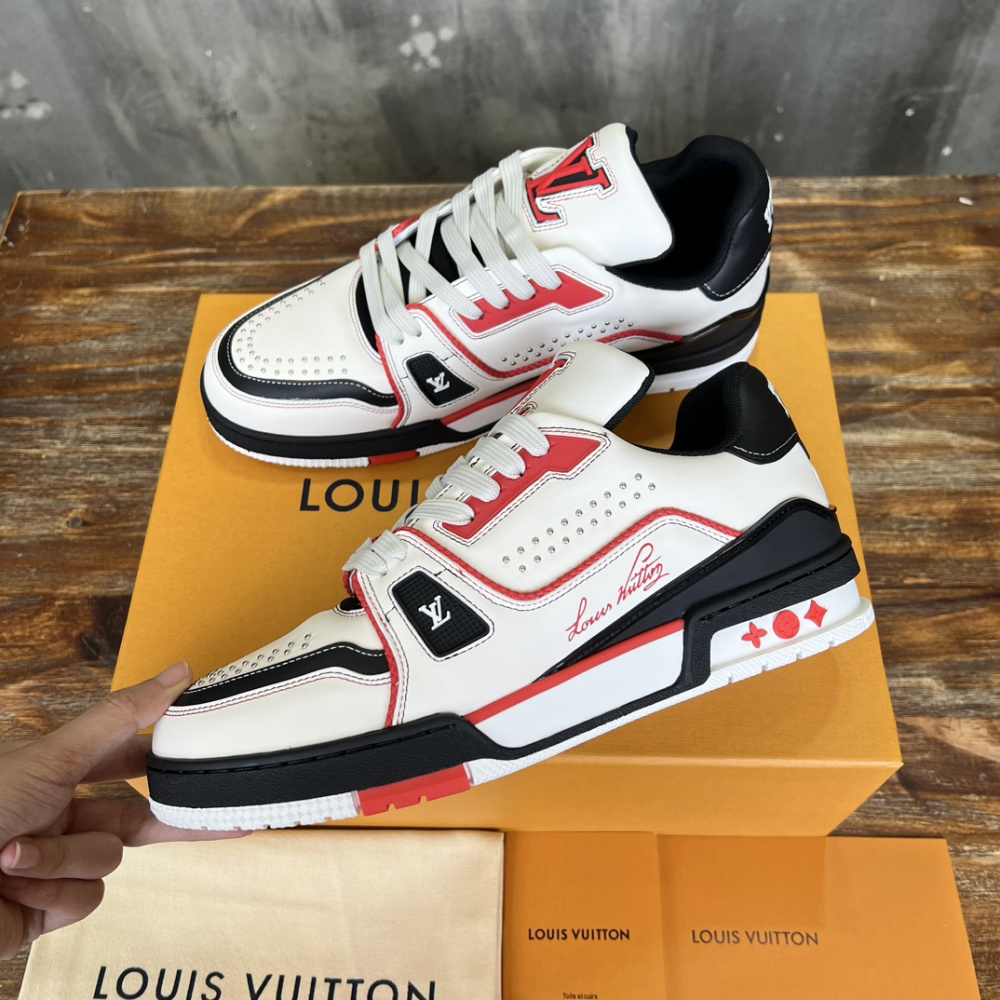 Louis Vuitton Trainer Preto/Vermelho/branco