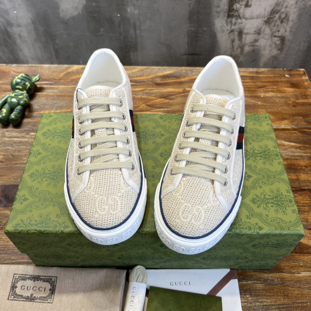 Tênis Gucci Cano Baixo 1977 Branco