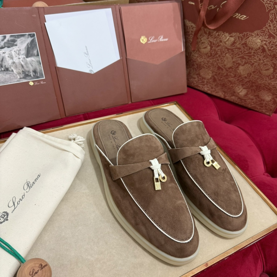 Summer Charms Walk Babouche Loro Piana Loafer Marrom