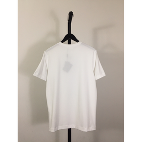 Camisa Prada em algodão com Logo Triangular Branca