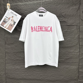 Camiseta de Algodão Balenciaga Branca