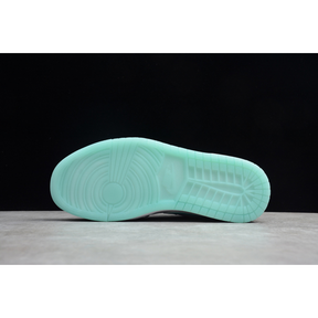 AIR JORDAN 1 LOW WHITE/BLACK-ISLAND GREEN