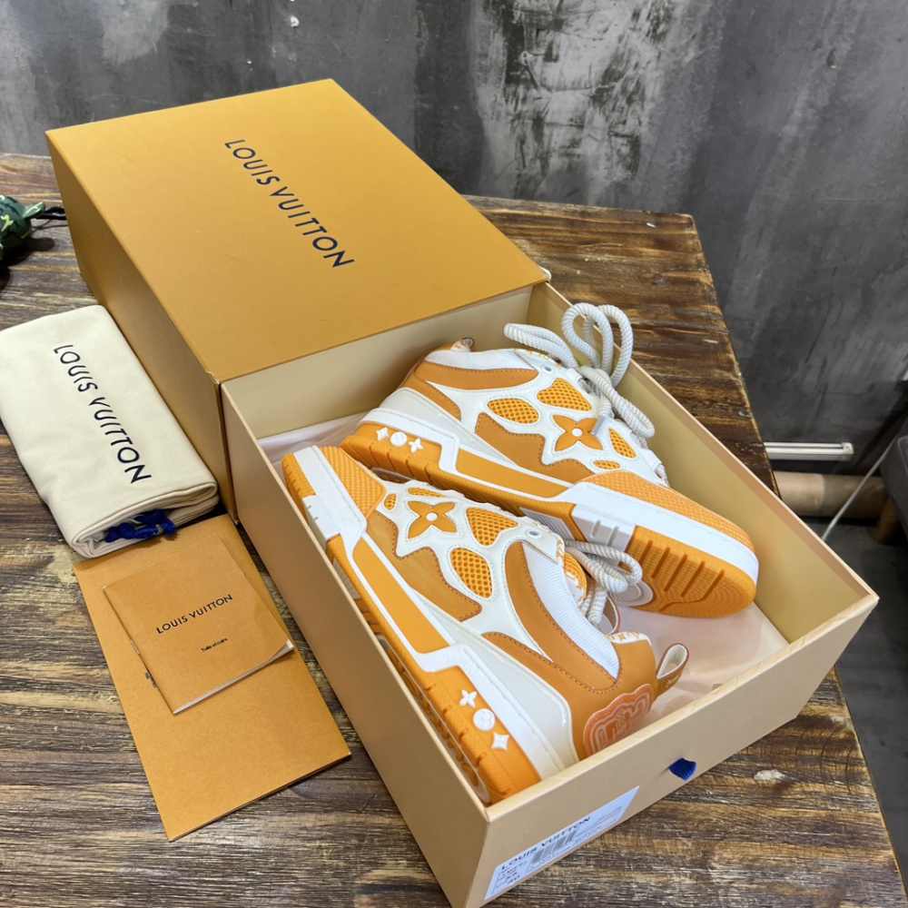Tênis Louis Vuitton LV Skate Laranja