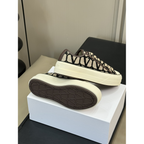 Tênis Valentino Garavani Toile Iconographe Totaloop Low-Top Preto/Bege