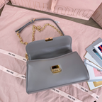 Bolsa MiuMiu Baguette em couro Napa  24X13.5X9cm (Cinza e outras cores)
