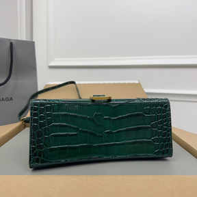 Bolsa Balenciaga Hourglass Média em Couro Croco 23x10x24cm (6 cores)
