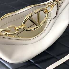 Bolsa Valentino Garavani Tiracolo VLogo Moon pequena 20x23x8cm  (Off White e outras cores)
