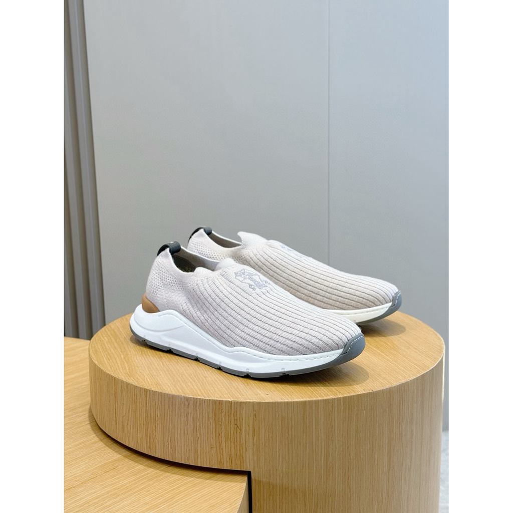 Brunello Cucinelli Tênis Slip On Branco