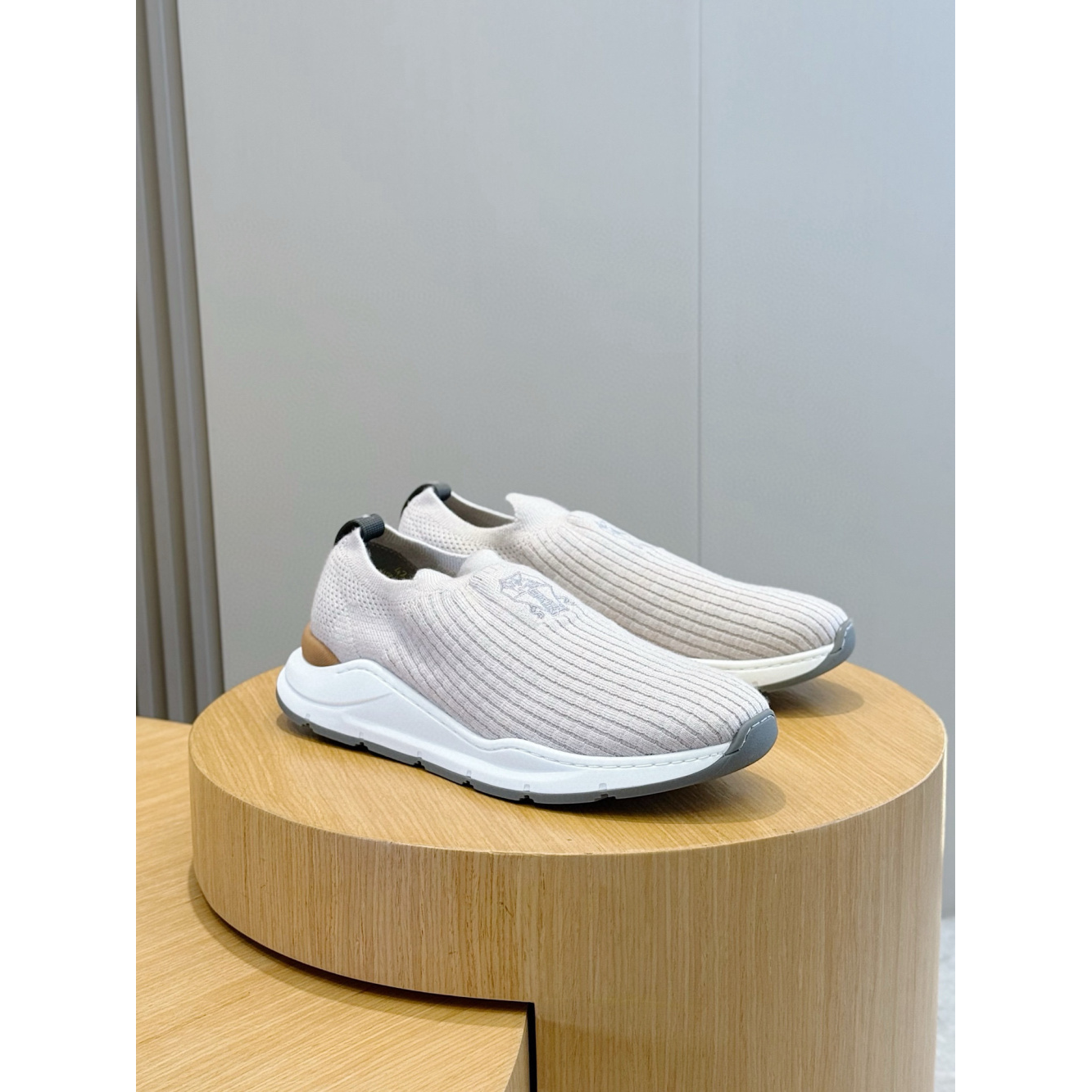 Brunello Cucinelli Tênis Slip On Branco