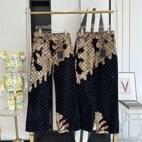 Conjunto Louis Vuitton LV Jaqueta e Calça Jeans Monogram Denin