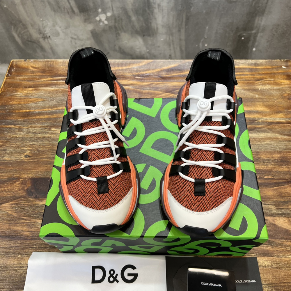 TÊNIS DOLCE & GABBANA AIRMASTER ORANGE/BLACK