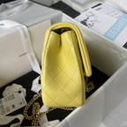 Bolsa Chanel Lambskin Quilted Sweet Camellia Flap 14.5X23.5X7CM