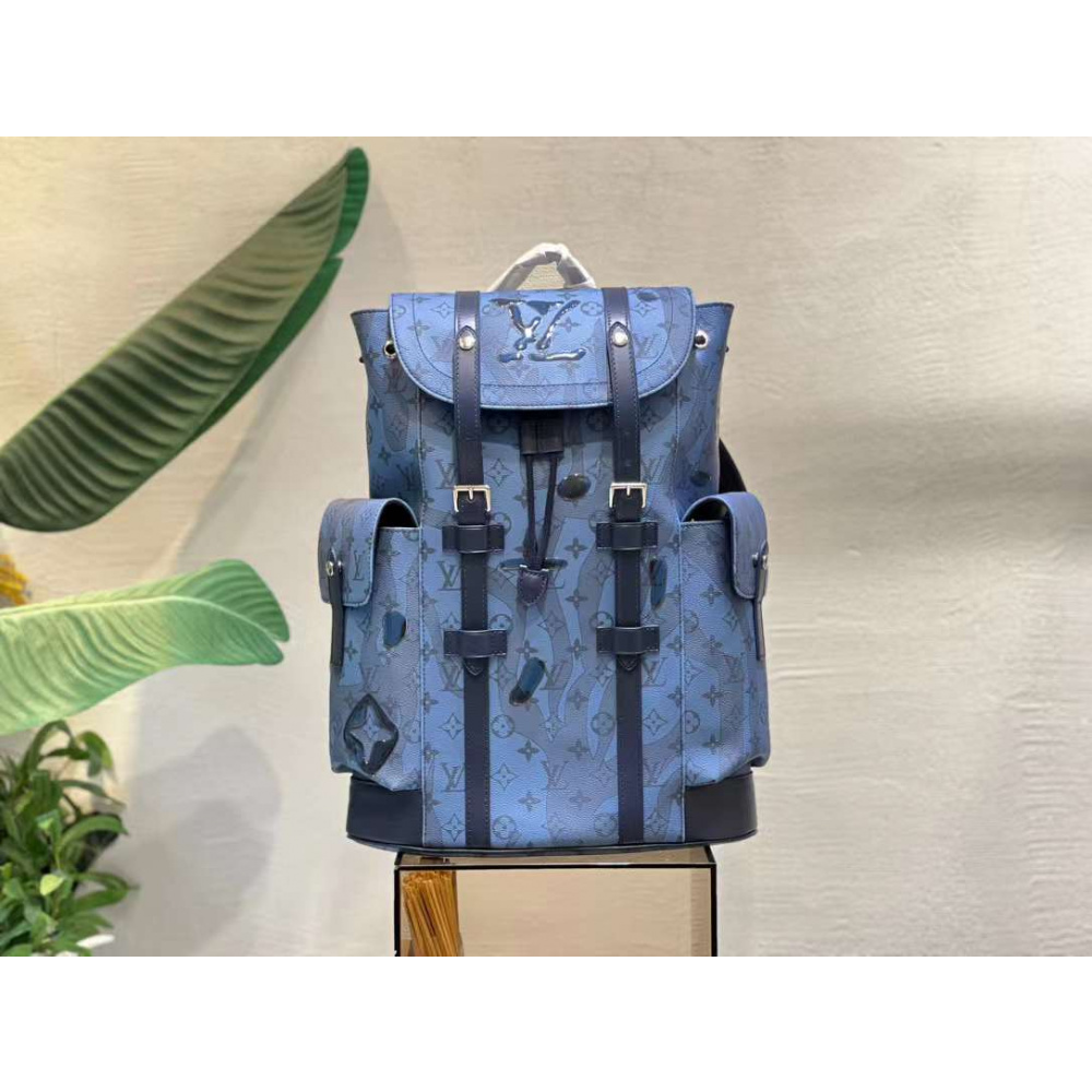 Mochila Louis Vuitton Christopher Blue