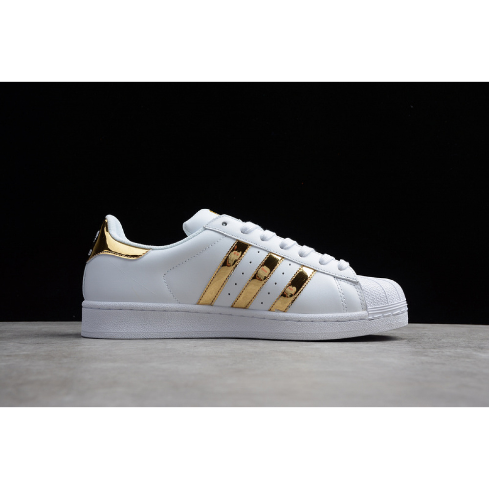 ADIDAS SUPERSTAR SHOES WHITE/METALLIC GOLD