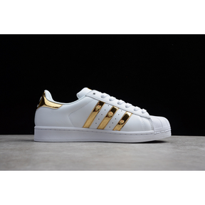 ADIDAS SUPERSTAR SHOES WHITE/METALLIC GOLD
