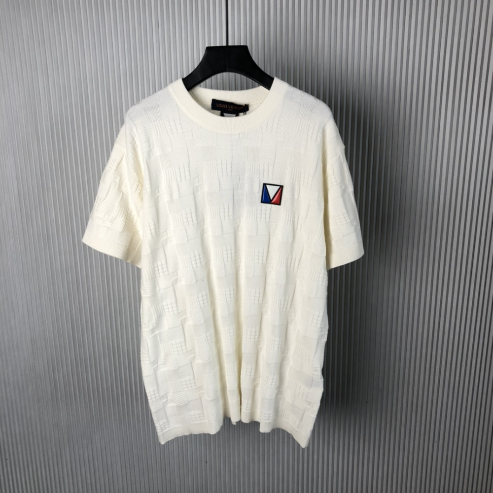 Camiseta Jacquard de Algodão Damier Louis Vuitton