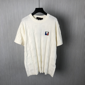 Camiseta Jacquard de Algodão Damier Louis Vuitton