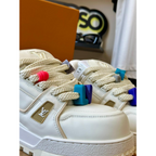 Tênis Louis Vuitton Trainer Maxi Bege/White