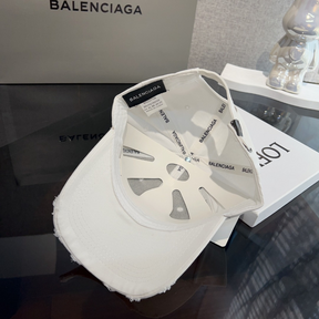 Boné Balenciaga em Tecido Algodão Branco