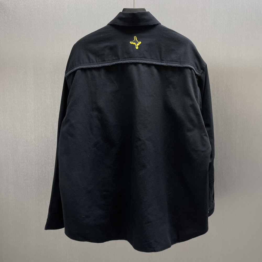 Sobrecamisa DIOR AND LEWIS HAMILTON Denim de algodão azul-marinho