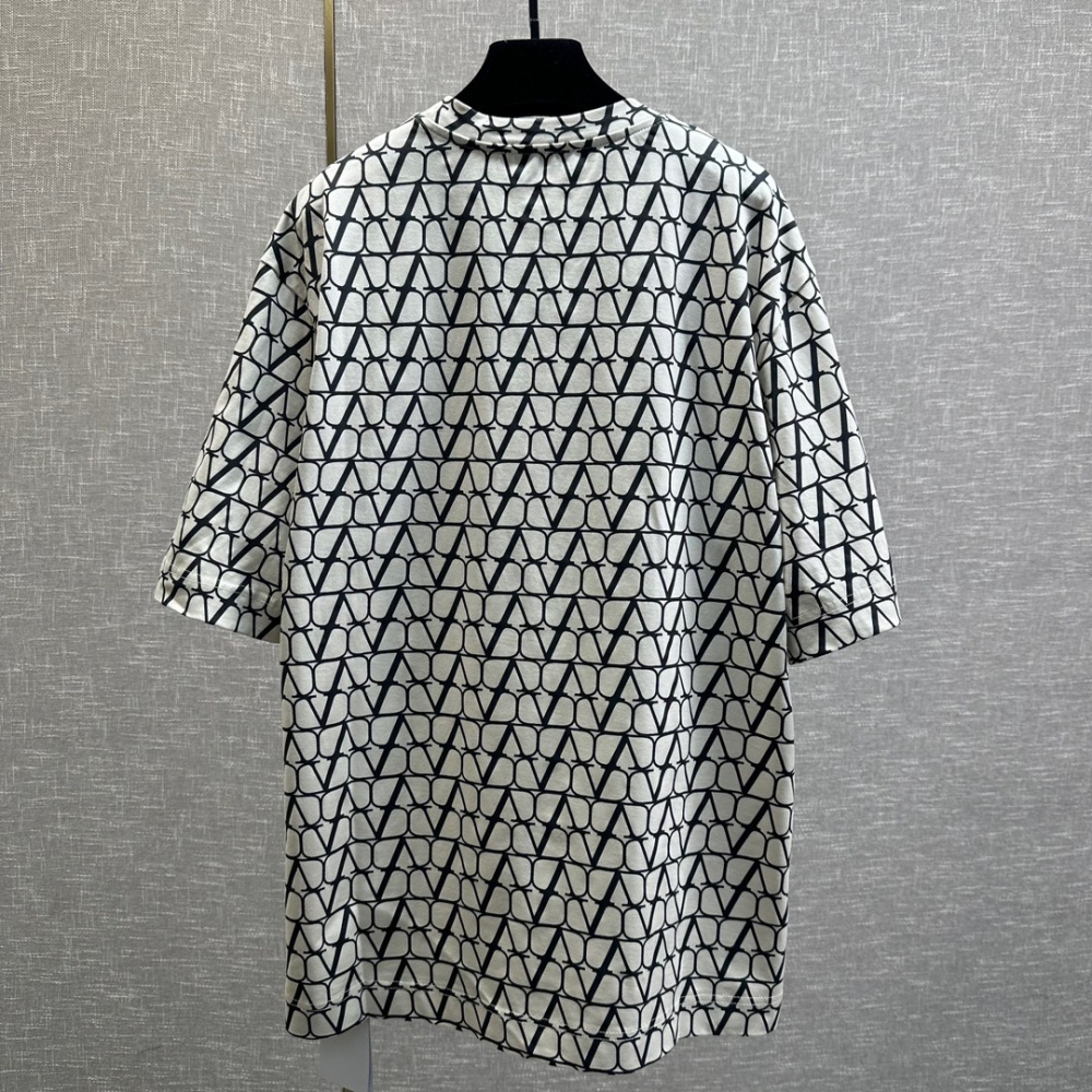 Camisa Valentino de algodão com Estampa Iconographe Toile Bege
