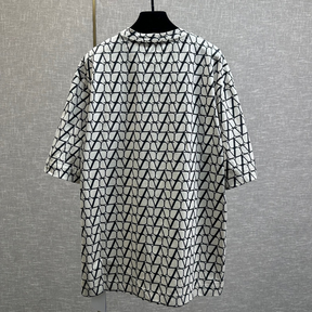 Camisa Valentino de algodão com Estampa Iconographe Toile Bege