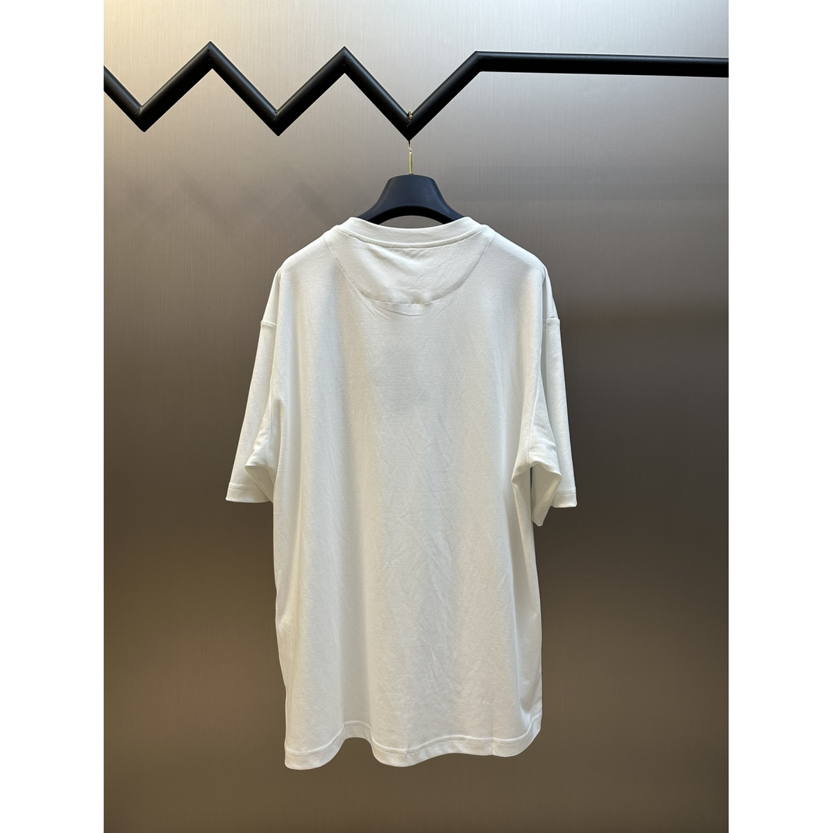 Camisa Prada em algodão Logotipo de letras estampado na parte da frente Branca