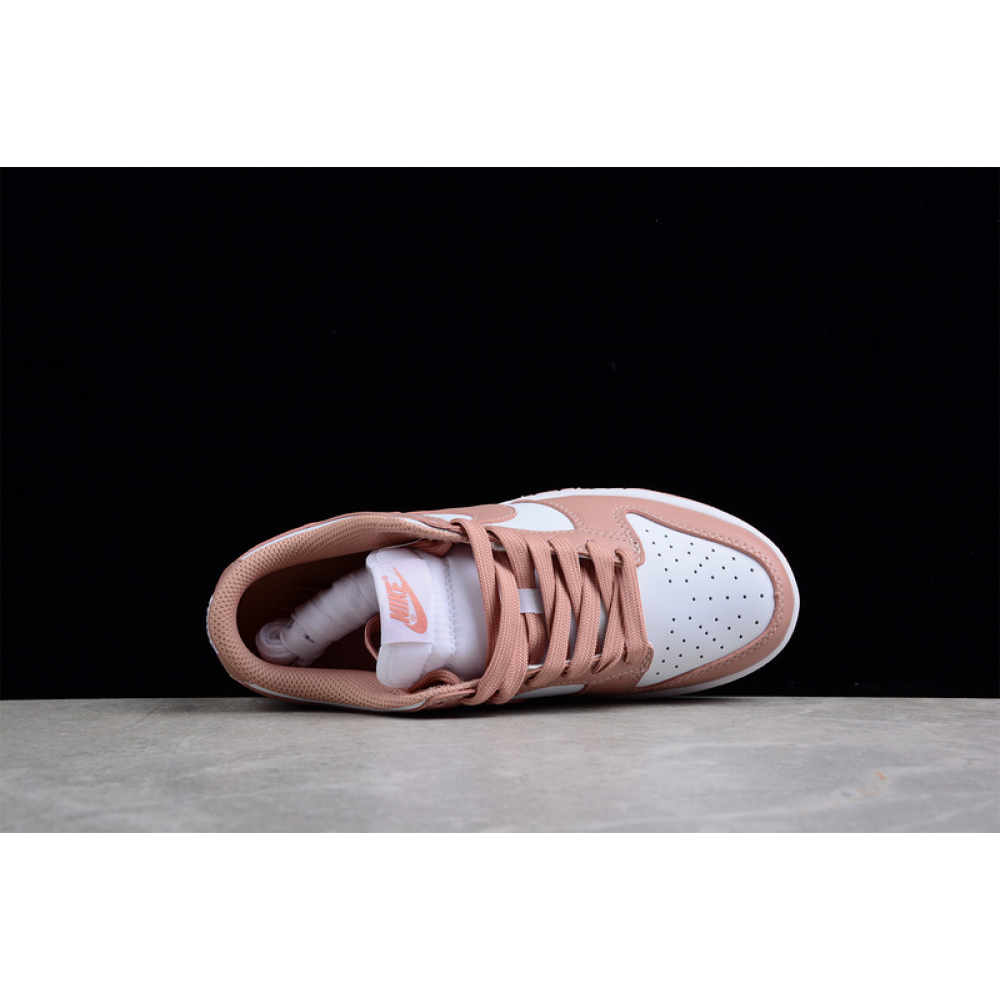 SB DUNK LOW WHITE/ROSE WHISPER