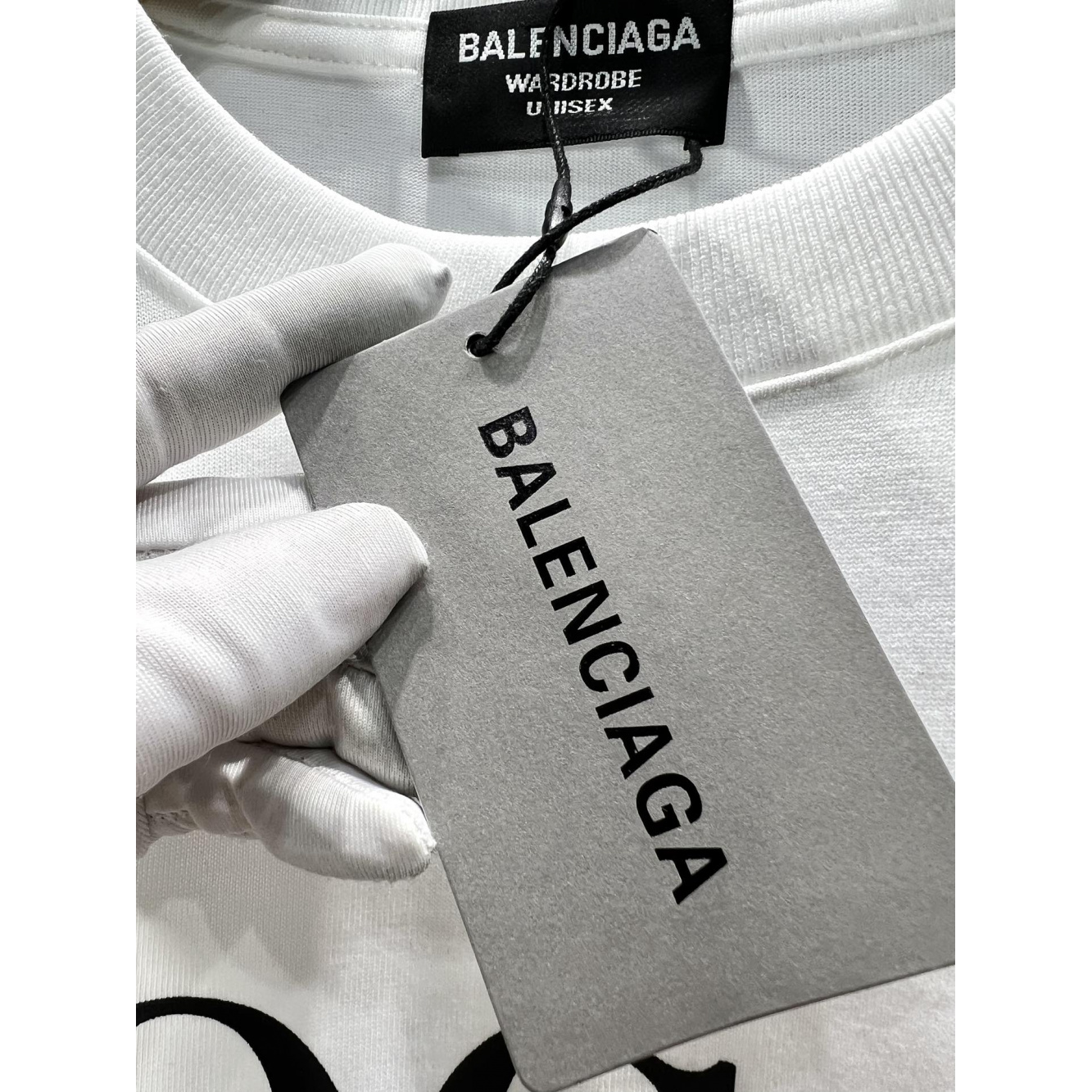 Camiseta de Algodão Balenciaga com estampa VOGUE Branca