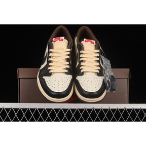 TRAVIS SCOTT X AIR JORDAN 1 LOW BROWN/WHITE