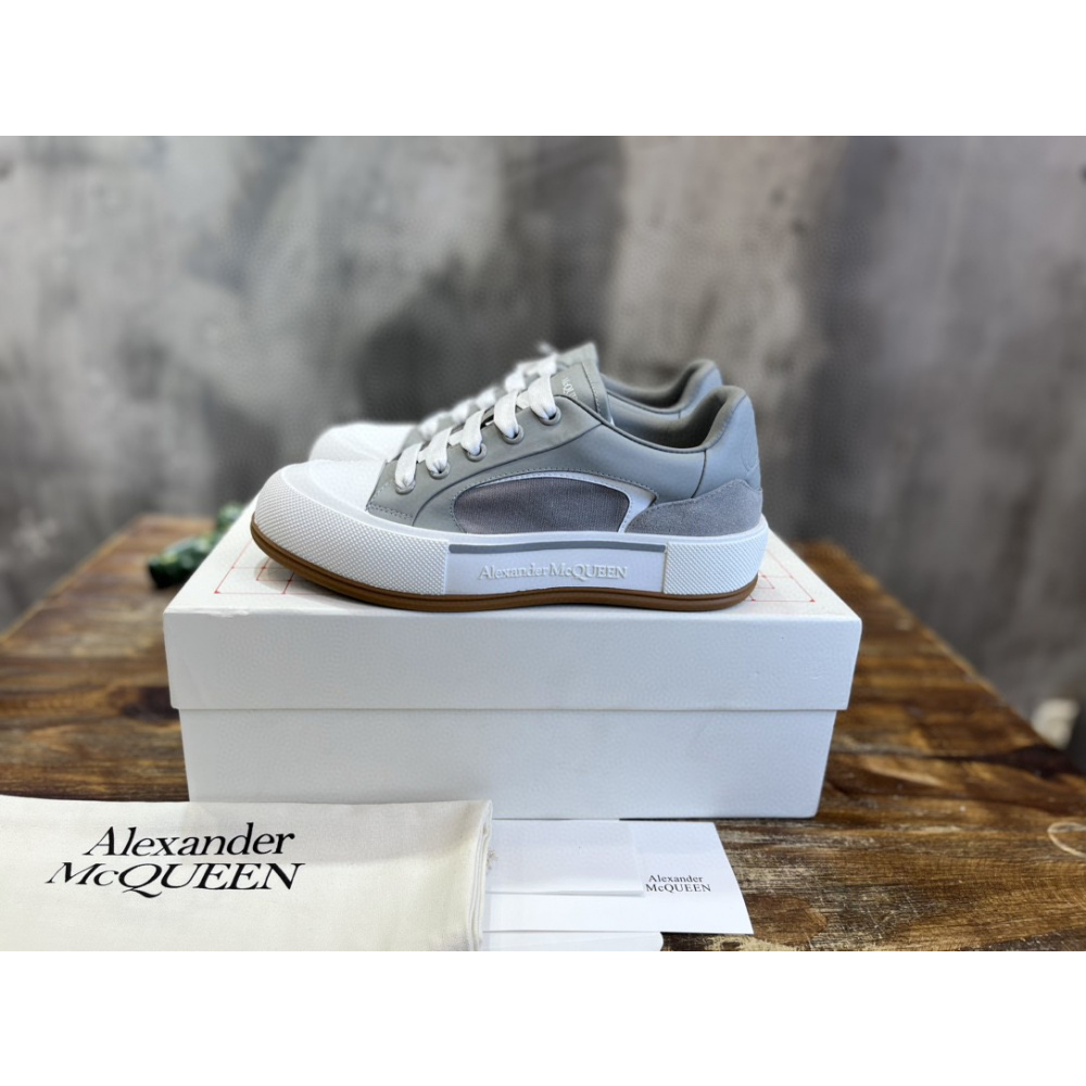 Tênis Alexander Mcqueen Skate Deck Plimsoll Cinza