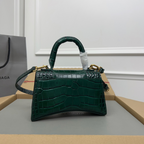 Bolsa Balenciaga Hourglass Mini em Couro Croco 19x8x21cm (6 cores)