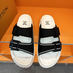 Chinelo Lv Trainer Preto/Branco