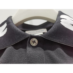 Camisa Polo de Algodão Alexander McQueen Preta
