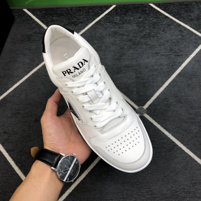 Prada Tênis Cano Baixo Downtown Branco