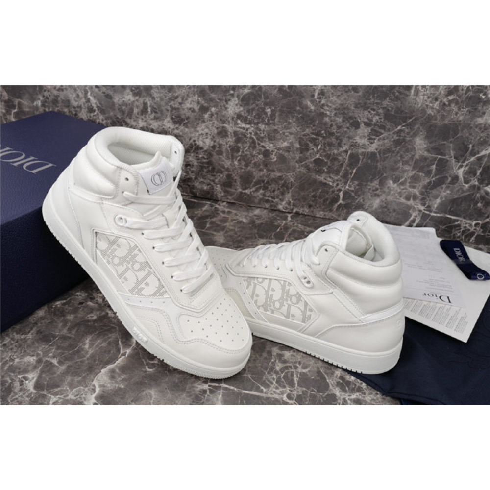 DIOR B27 HIGH WHITE CALFSKIN