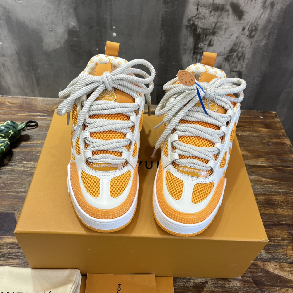 Tênis Louis Vuitton LV Skate Laranja