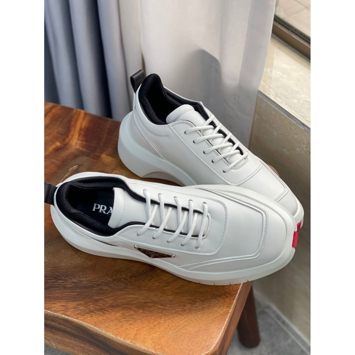 Prada Tênis Branco platform