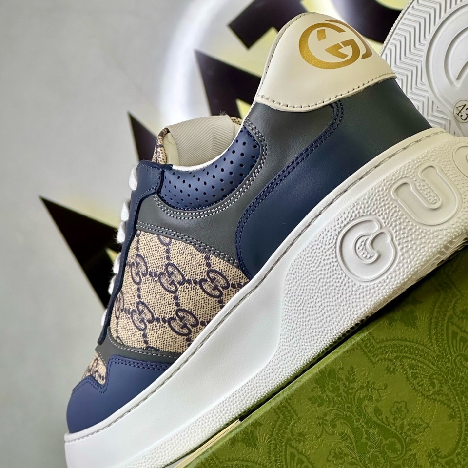Tênis Gucci GG Supreme Bege/Azul