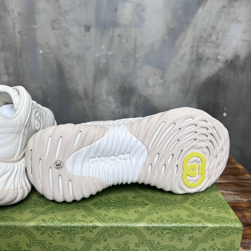 Tênis Gucci Ripple Couro Branco/Off