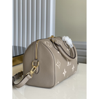 Bolsa Louis Vuitton LV Speedy Bandoulière Couro Monogram Empreinte Bicolor 25 23.5x17.5x11.5cm (duas cores)