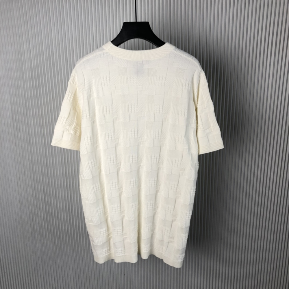 Camiseta Jacquard de Algodão Damier Louis Vuitton