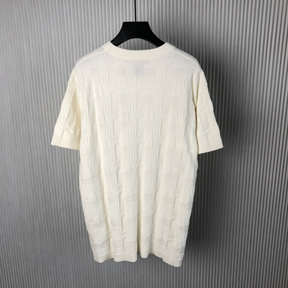 Camiseta Jacquard de Algodão Damier Louis Vuitton