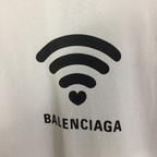 Camiseta de Algodão Balenciaga Lo_ve Fit Branca