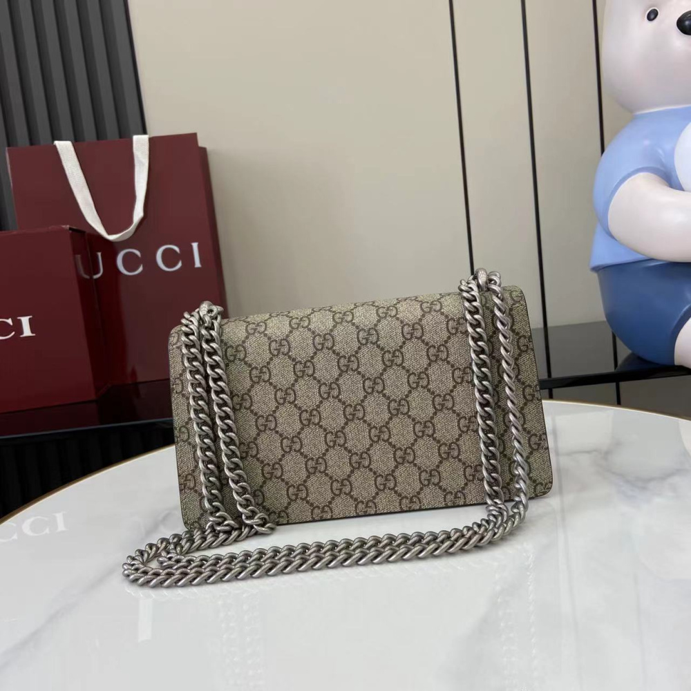 Bolsa Gucci Dionysus Estampa GG Marrom Super Mini/Média/Grande
